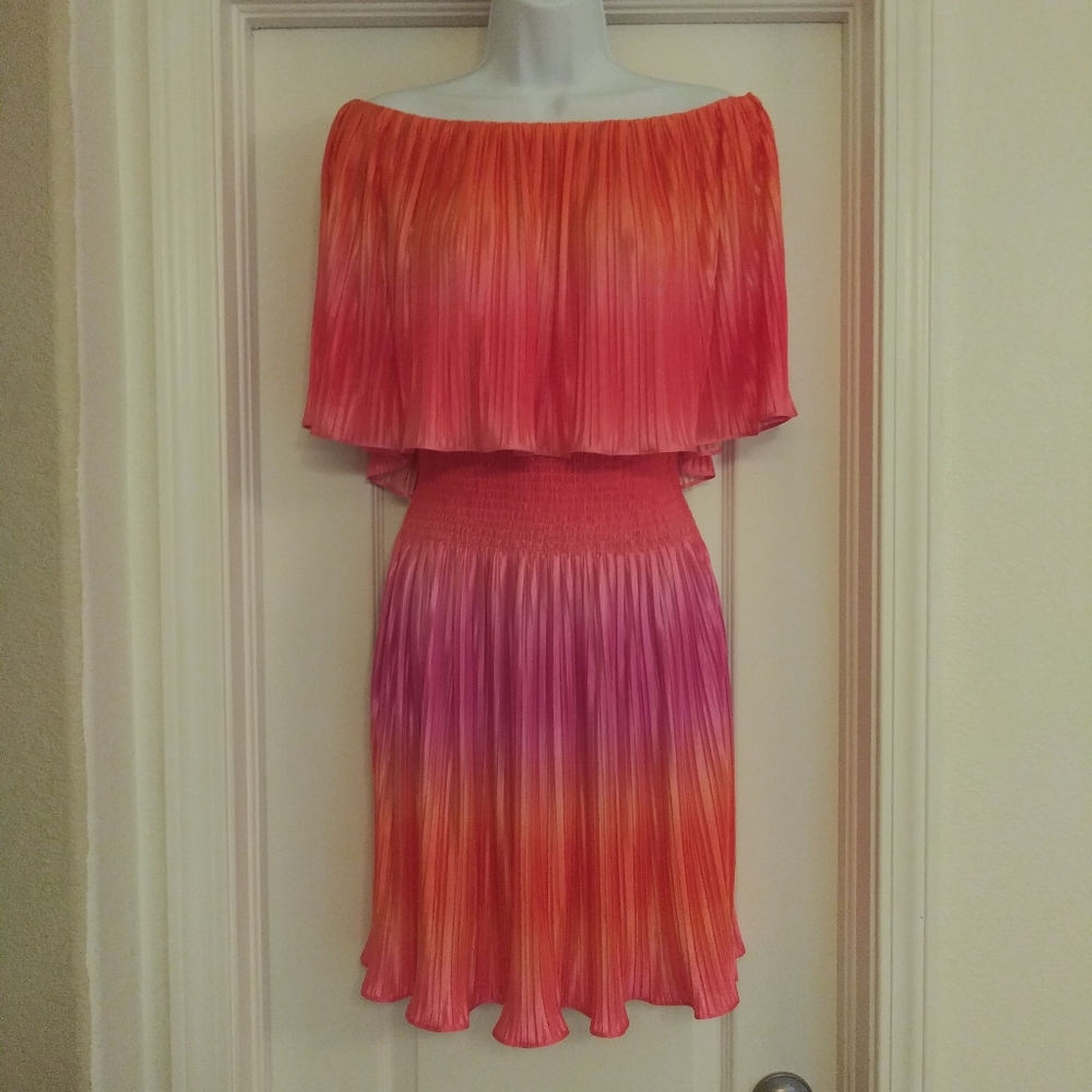 Boston Proper Muse Ombre Off The Shoulder Dress 6
